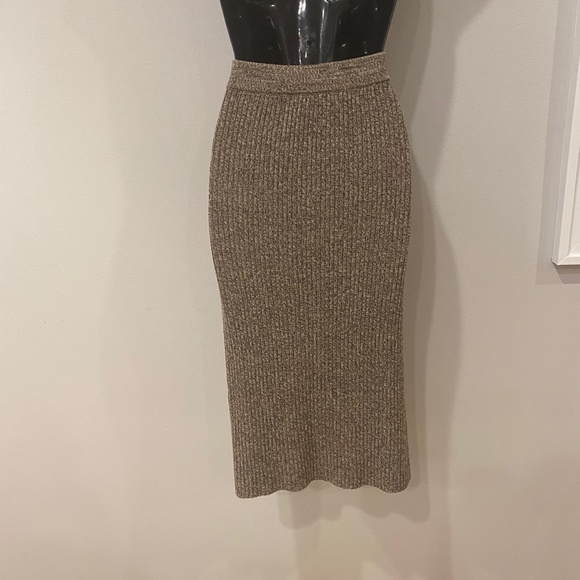 New with Tags! Marc by Marc Jacobs Brown Heather Ribbed Knit Skirt Size Small - Picture 12 of 16